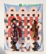 Miumiu Throw Blankets
